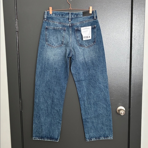 NWT Pistola Lexi Jean Mid Rise Bowed Straight Leg Artisan Wash Sz 27 - Picture 7 of 9